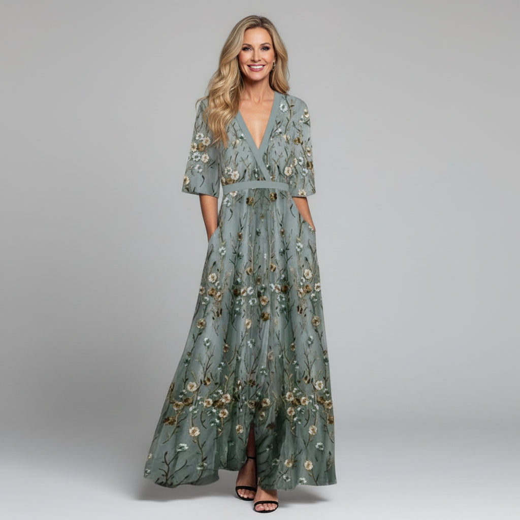 Alexa - Women's Floral Maxi Dress Senselle Alexa - Women's Floral Maxi Dress Senselle