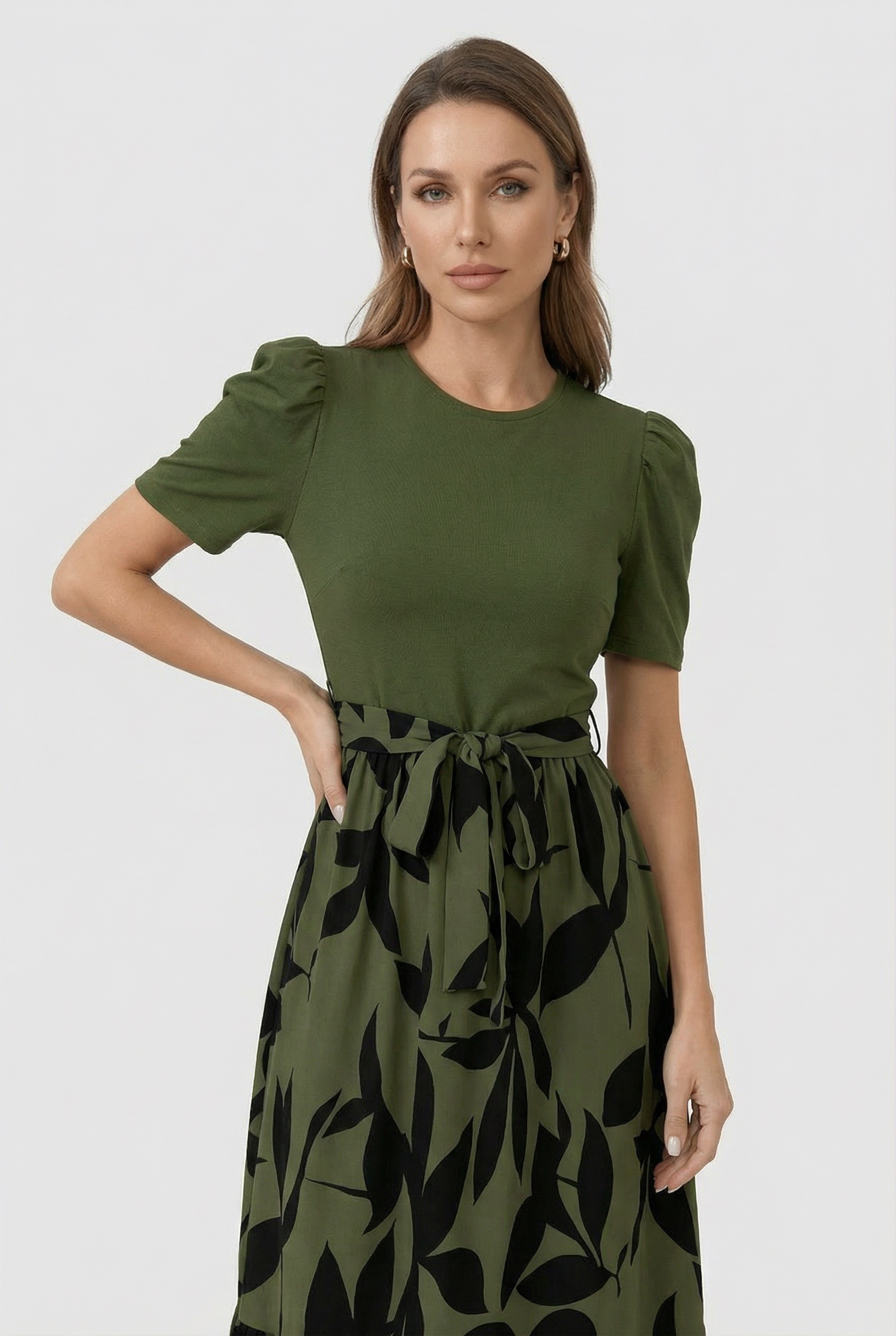 Women's Floral Print A-line Maxi Dress
