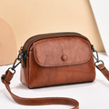 Brown Multi-Pocket Crossbody Bag, front view