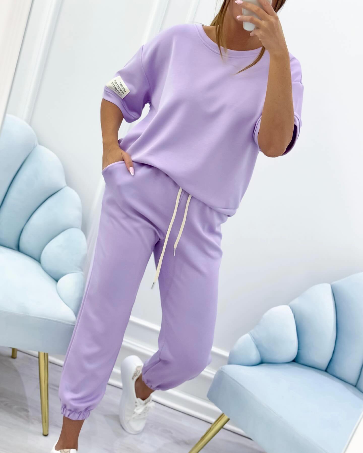 Purple Matching T-Shirt & Jogger Co-ord Set