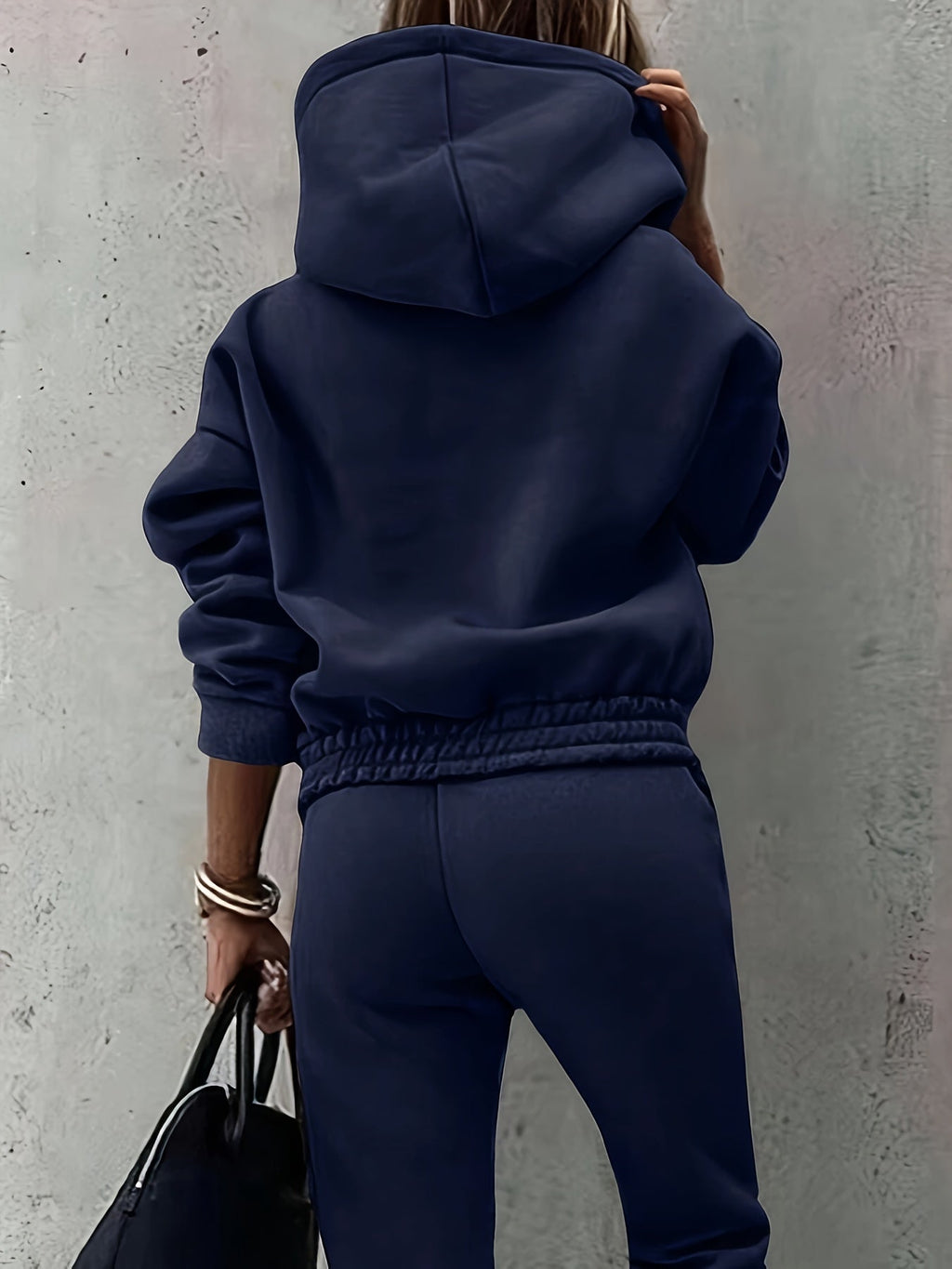 Red Relaxed Hooded Co-ord Set