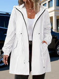 Yellow Hooded Coat, front view