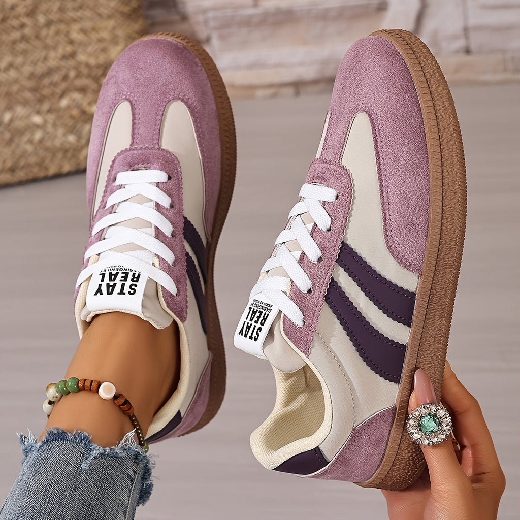 Purple classic lace-up Sneakers