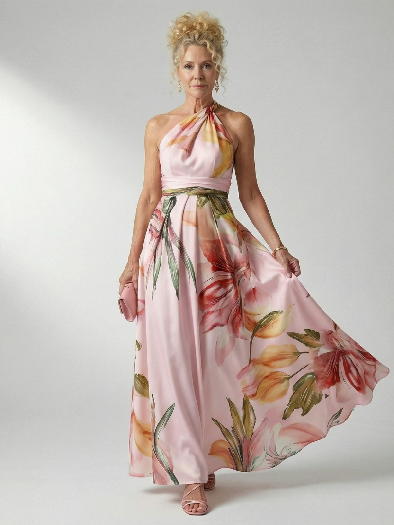 Amiel - Light Floral Maxi Dress
