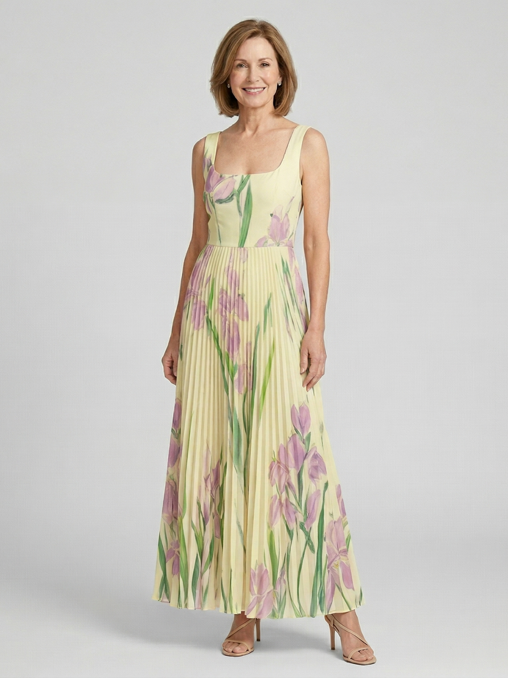 Harper Floral A-Line Maxi Dress