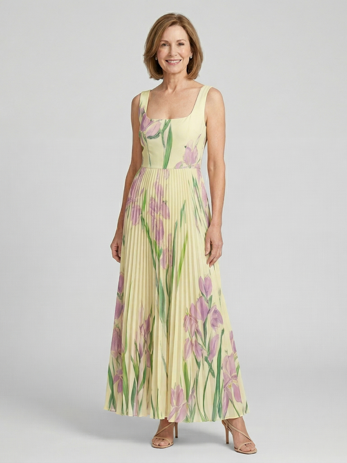 Harper Floral A-Line Maxi Dress