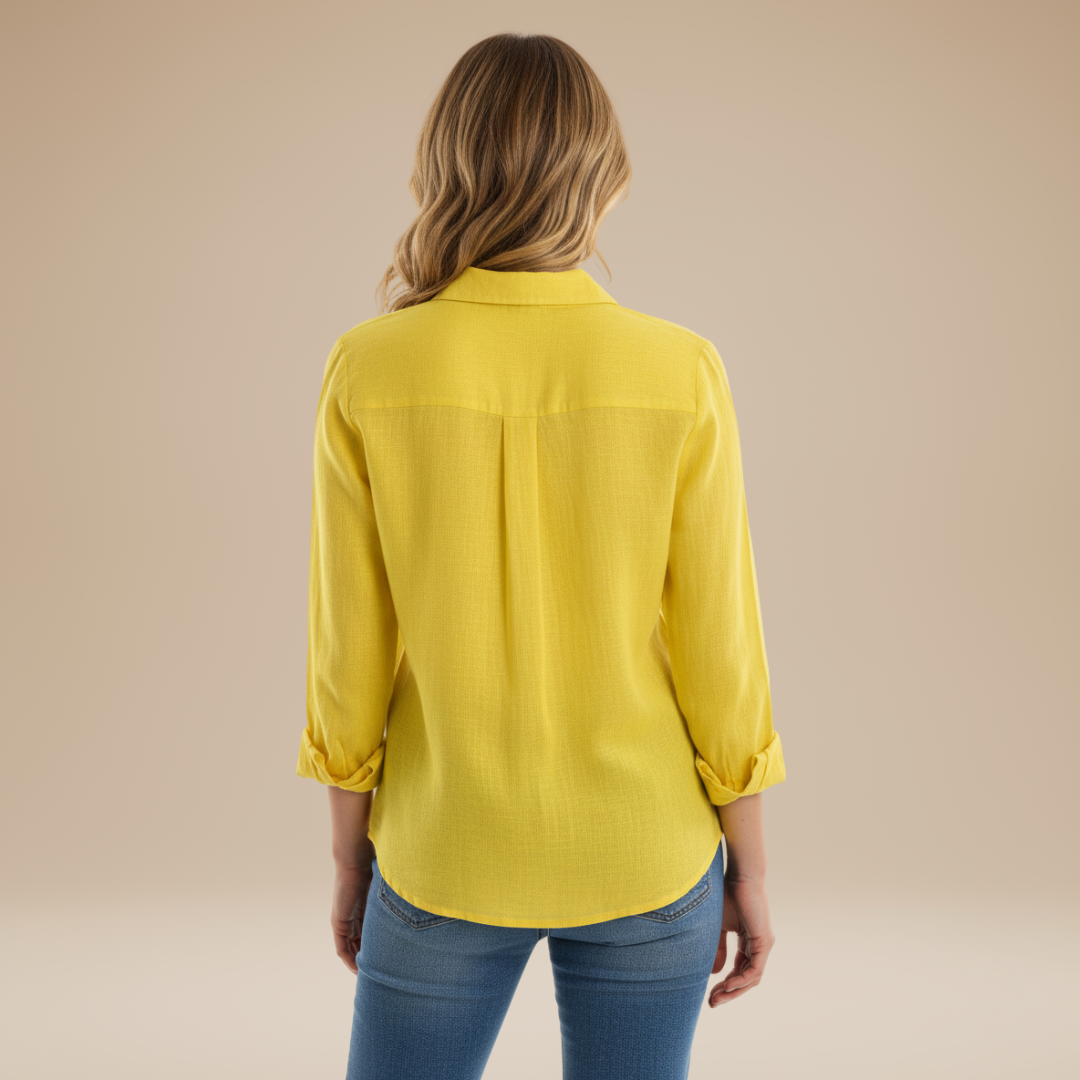 Classic Women's Linen Button-Up Shirt