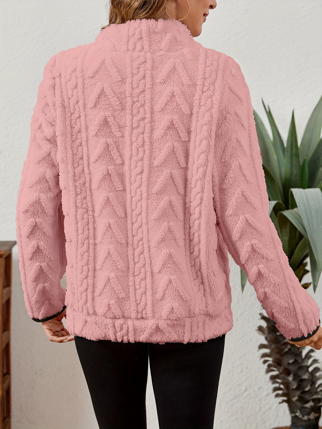 Burgundy Half-zip Sweater