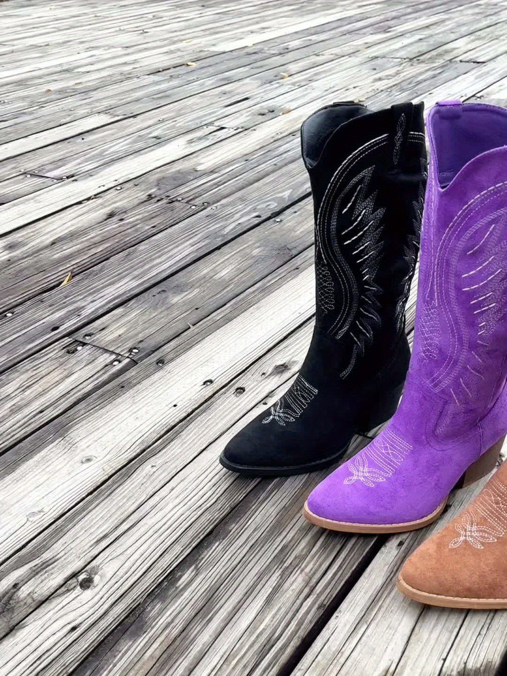mid-calf pull-on suede Boots