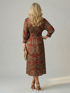 Lune - Natural Wrap Midi Dress