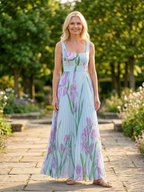 Harper Floral A-Line Maxi Dress