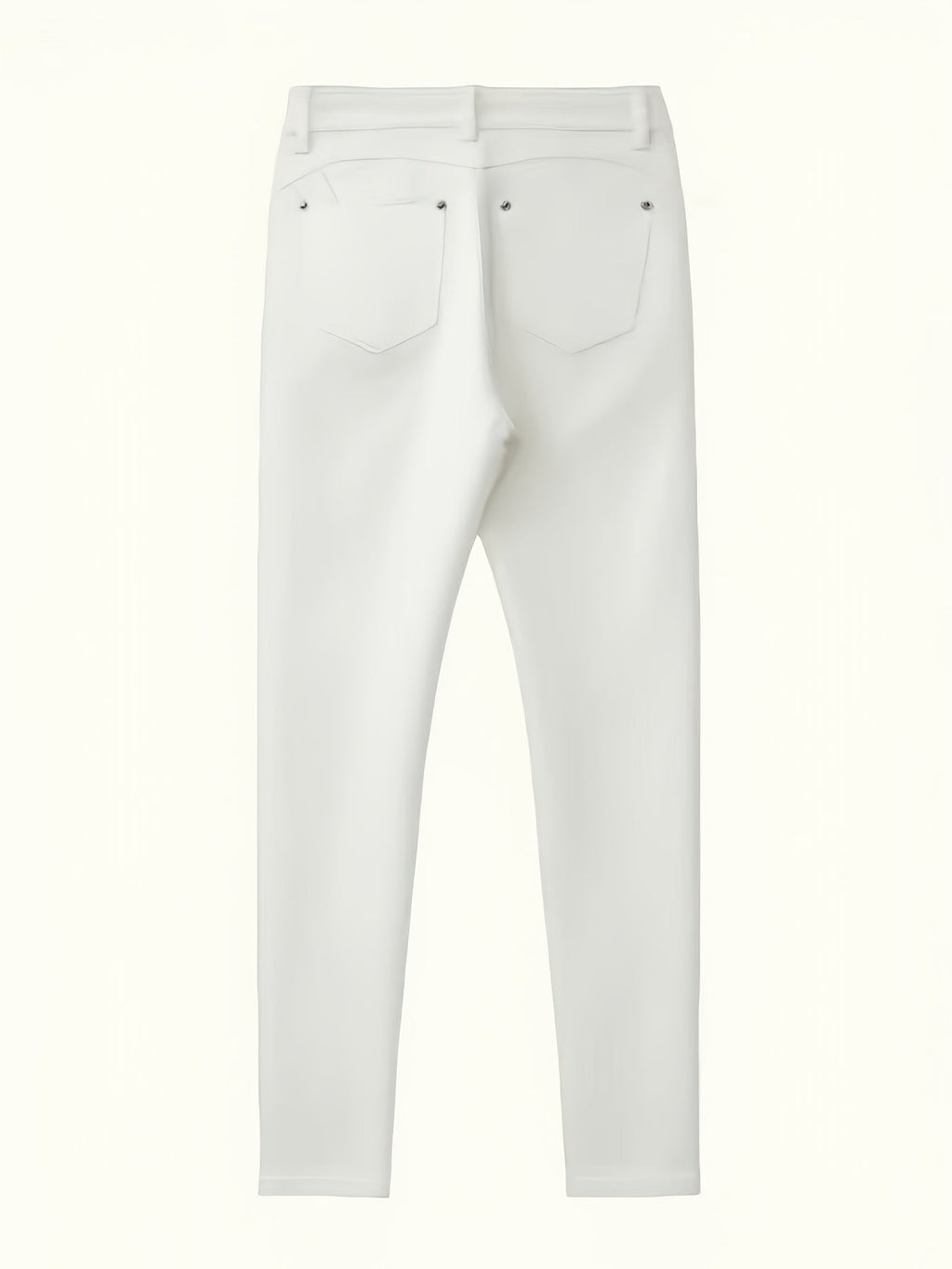 Ivory White Slim-Fit Skinny Jeans