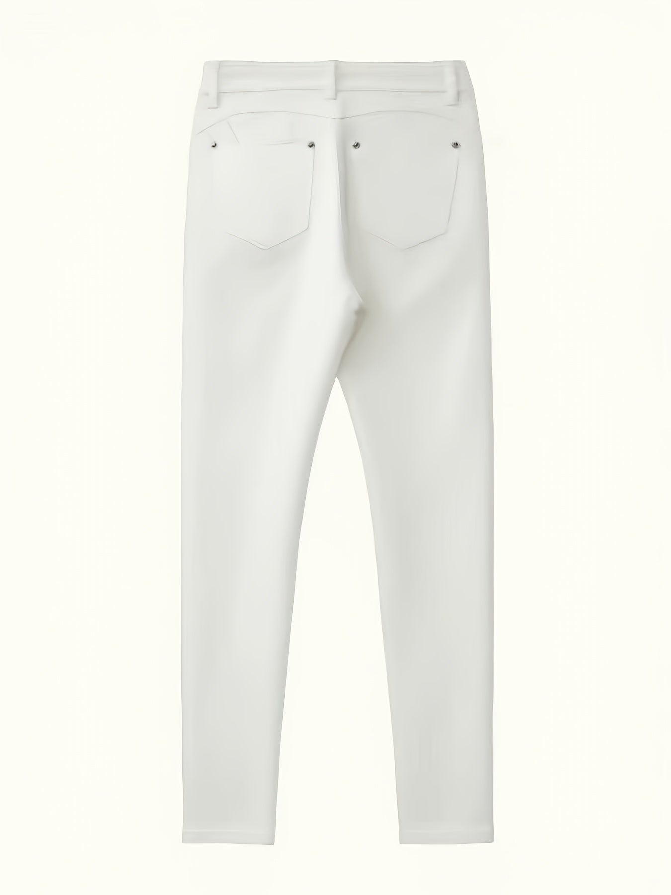 Ivory White Slim-Fit Skinny Jeans