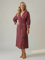 Lune - Natural Wrap Midi Dress