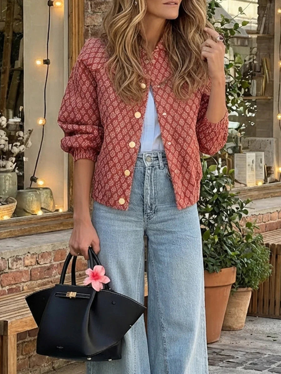 Red Floral Jacket