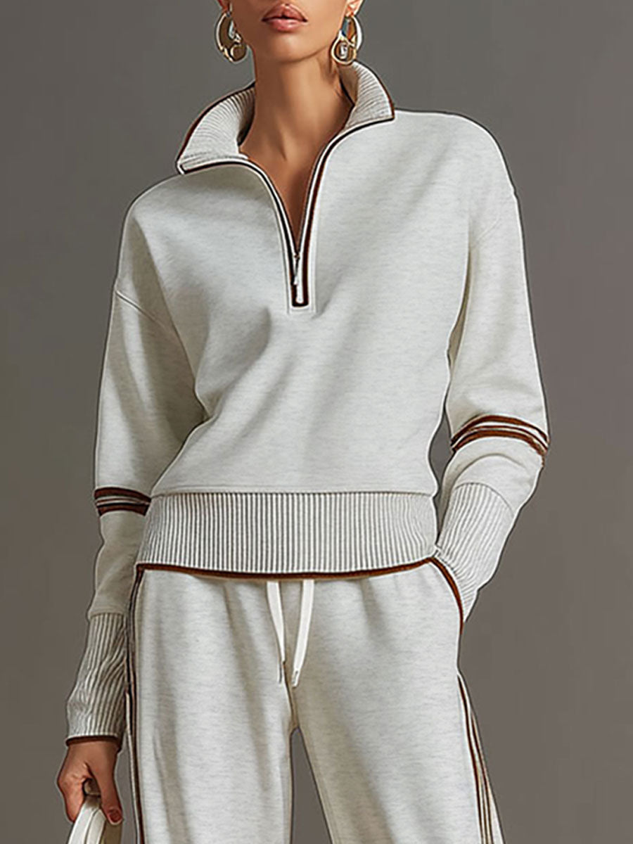 Half-zip tracksuit co-ord set