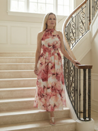 Sylin - Gathered Halter Midi Dress