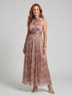 Imogen - Textured Finish Sleeveless Midi Dress