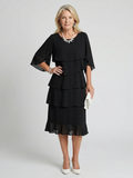 Brent - Layered Tier Midi Dress