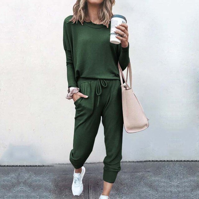 Green Cosy Loungewear Co-ord Set