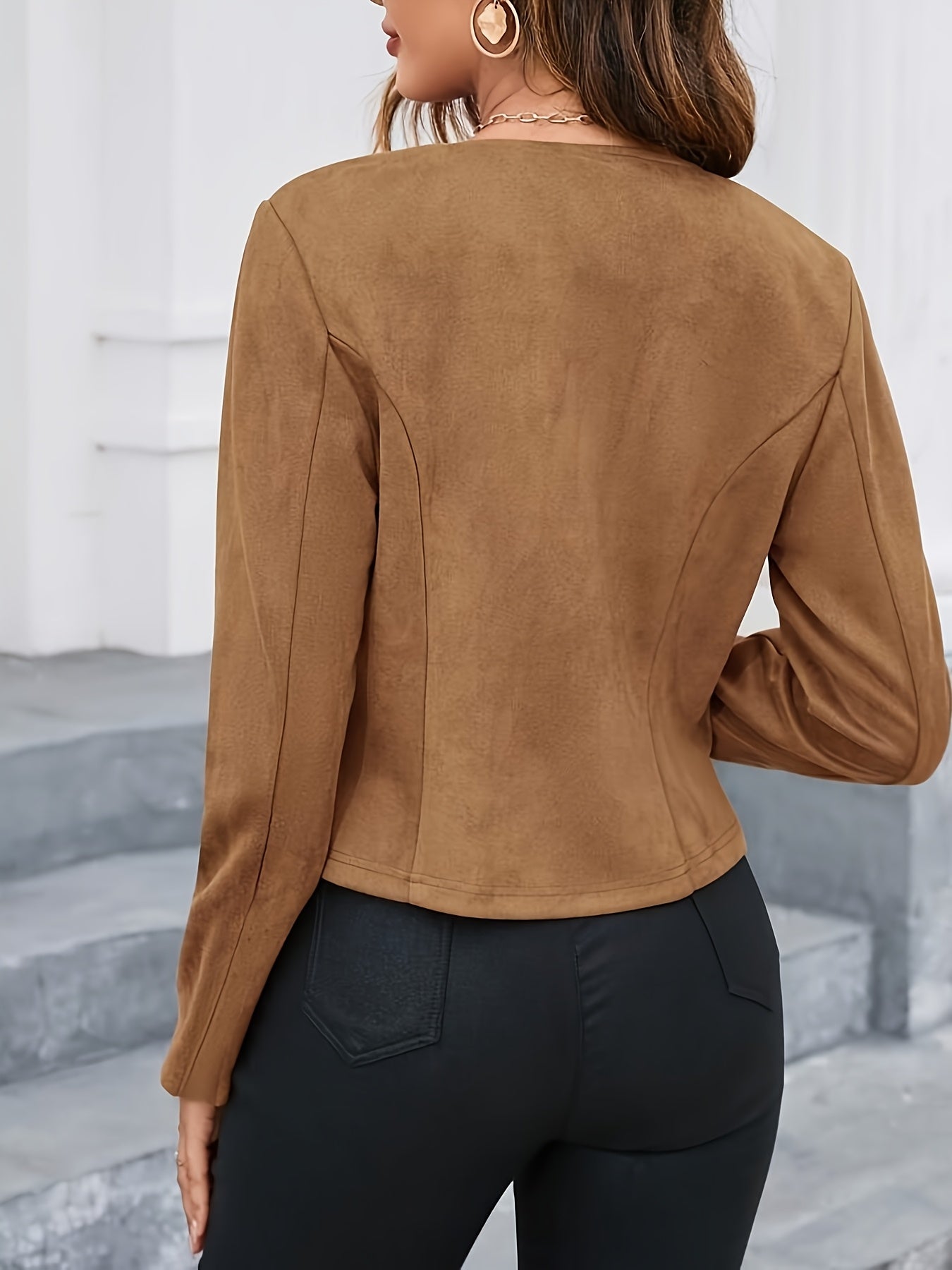Khaki Cropped Jacket