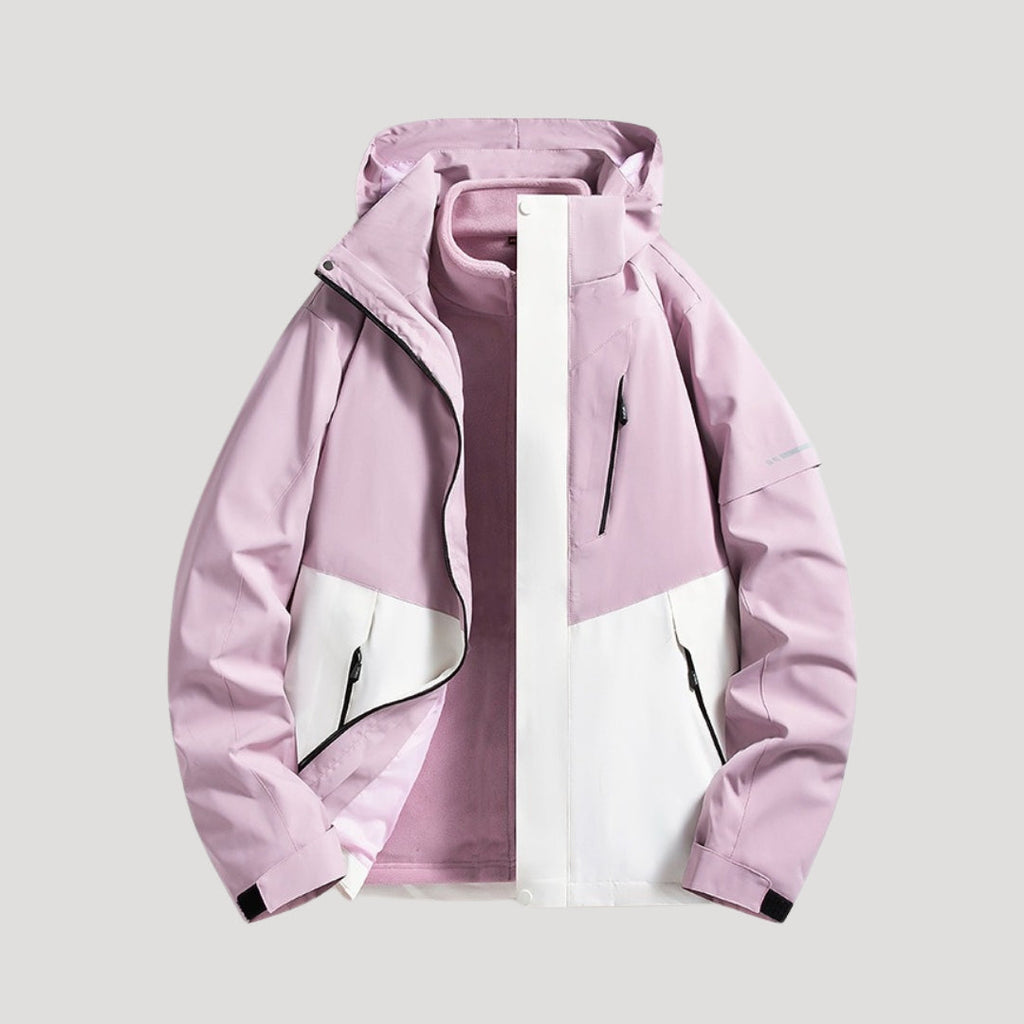 Black Waterproof Hooded Jacket