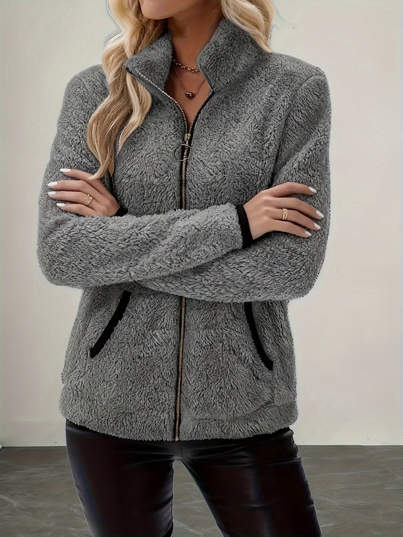 White Zip-Up Jacket