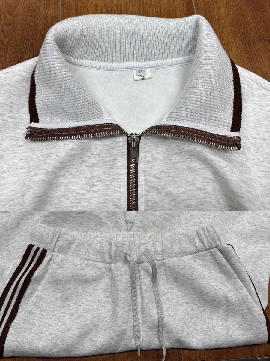 Half-zip tracksuit co-ord set