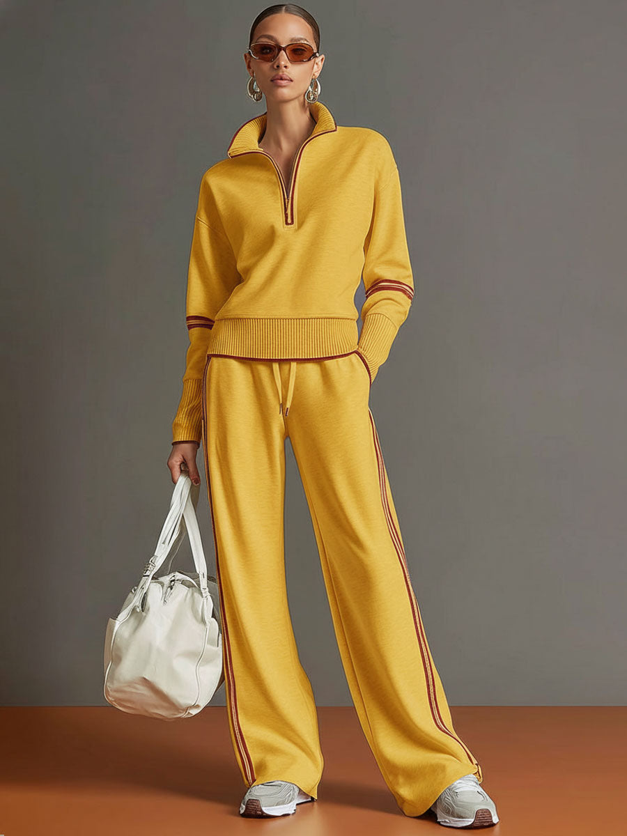 Half-zip tracksuit co-ord set