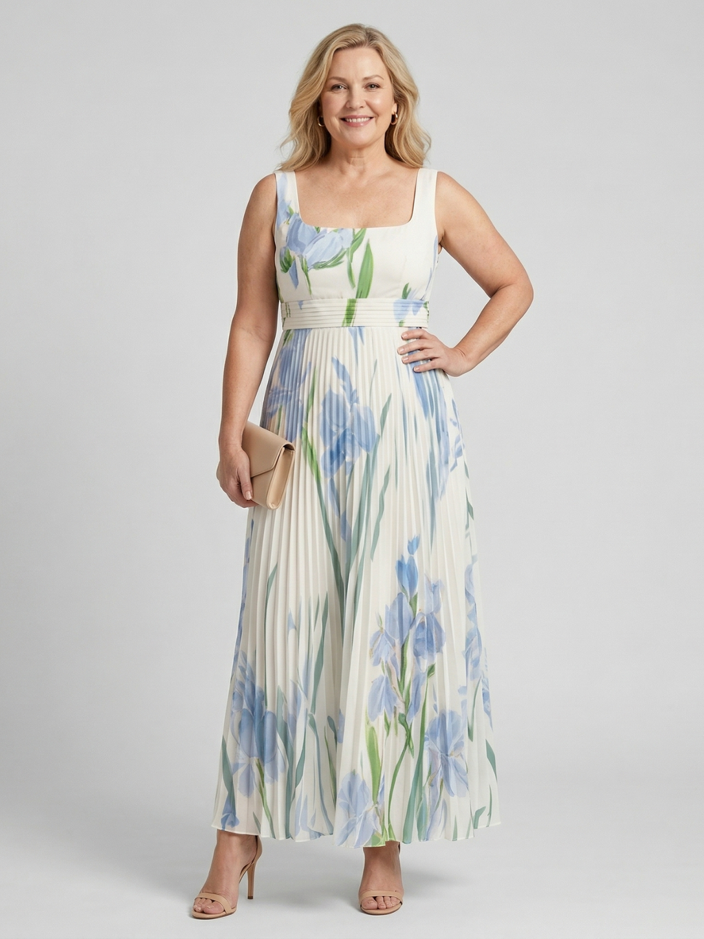 Harper Floral A-Line Maxi Dress