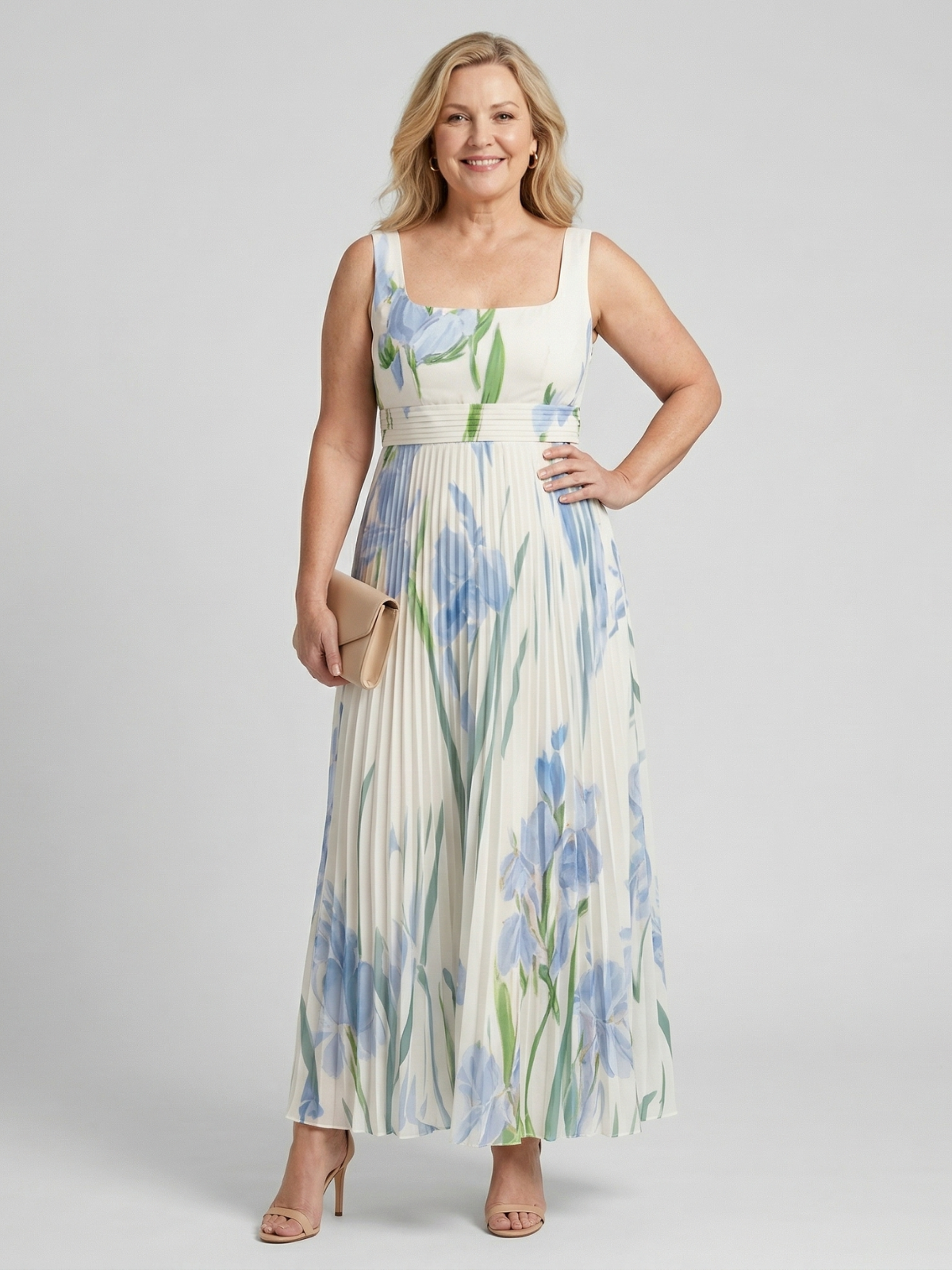 Harper Floral A-Line Maxi Dress