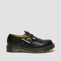 Black double buckle leather Mary Jane Heels