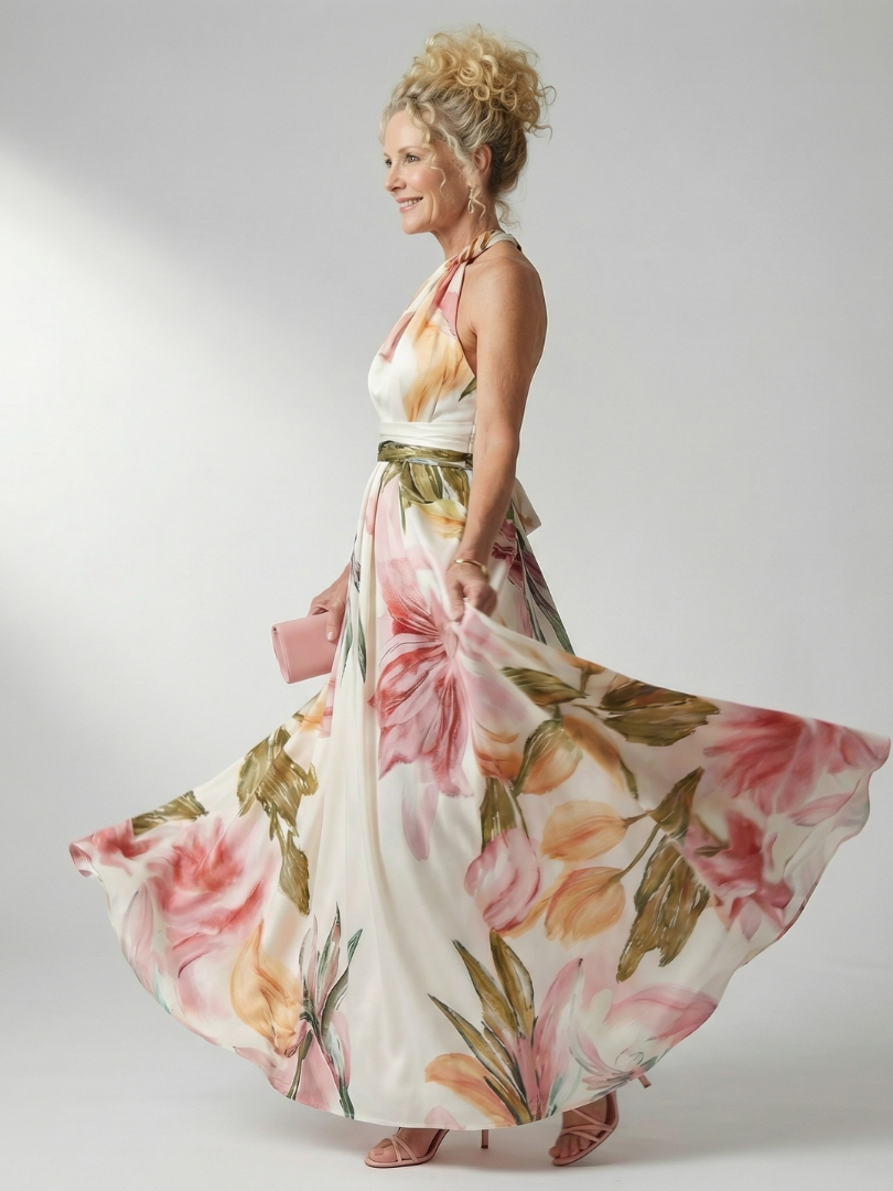Amiel - Light Floral Maxi Dress