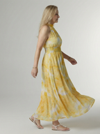 Sylin - Gathered Halter Midi Dress