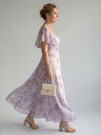 Vaelis - Flutter Sleeve Midi Dress