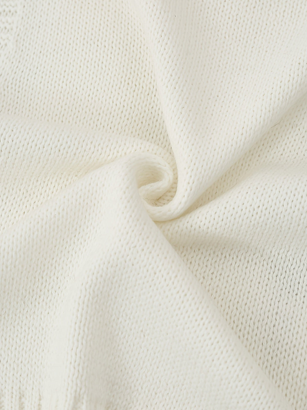 Milky high-collar zip vest