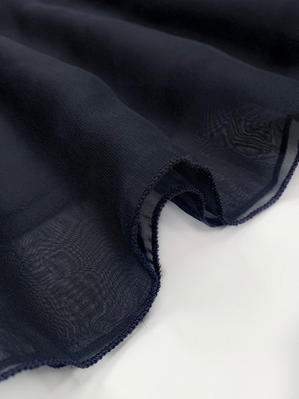 Navy Blue Gauze Maxi Dress
