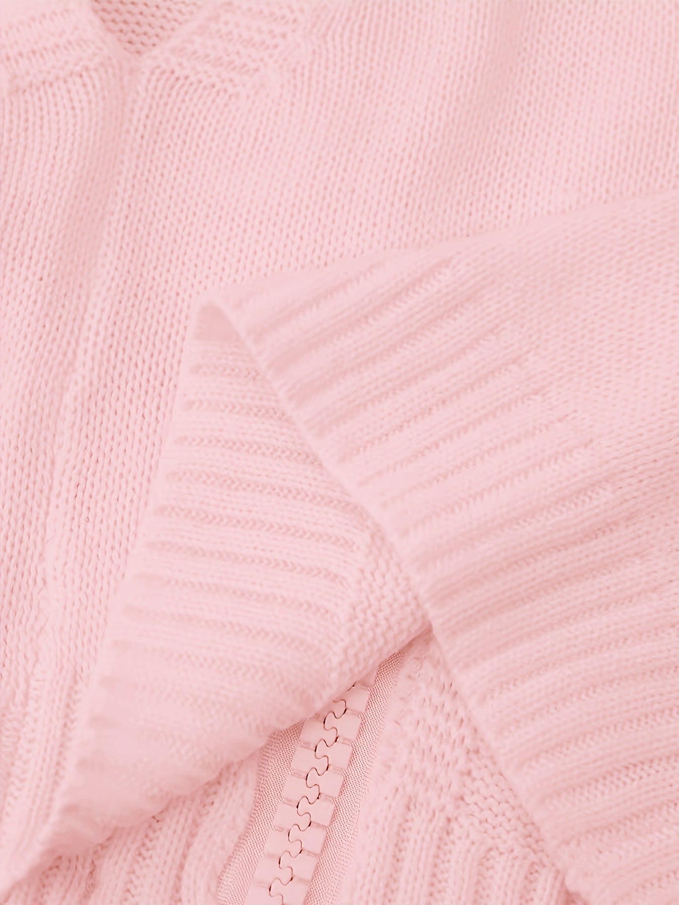 Milky high-collar zip vest