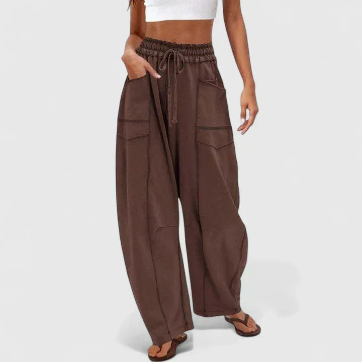 Blue wide-leg Pants