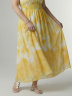 Sylin - Gathered Halter Midi Dress