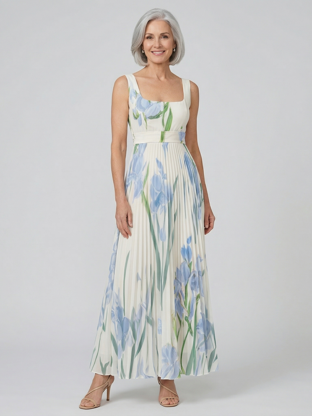 Harper Floral A-Line Maxi Dress