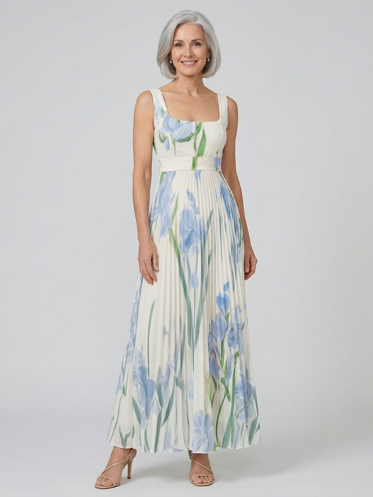 Harper Floral A-Line Maxi Dress