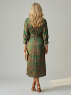 Lune - Natural Wrap Midi Dress