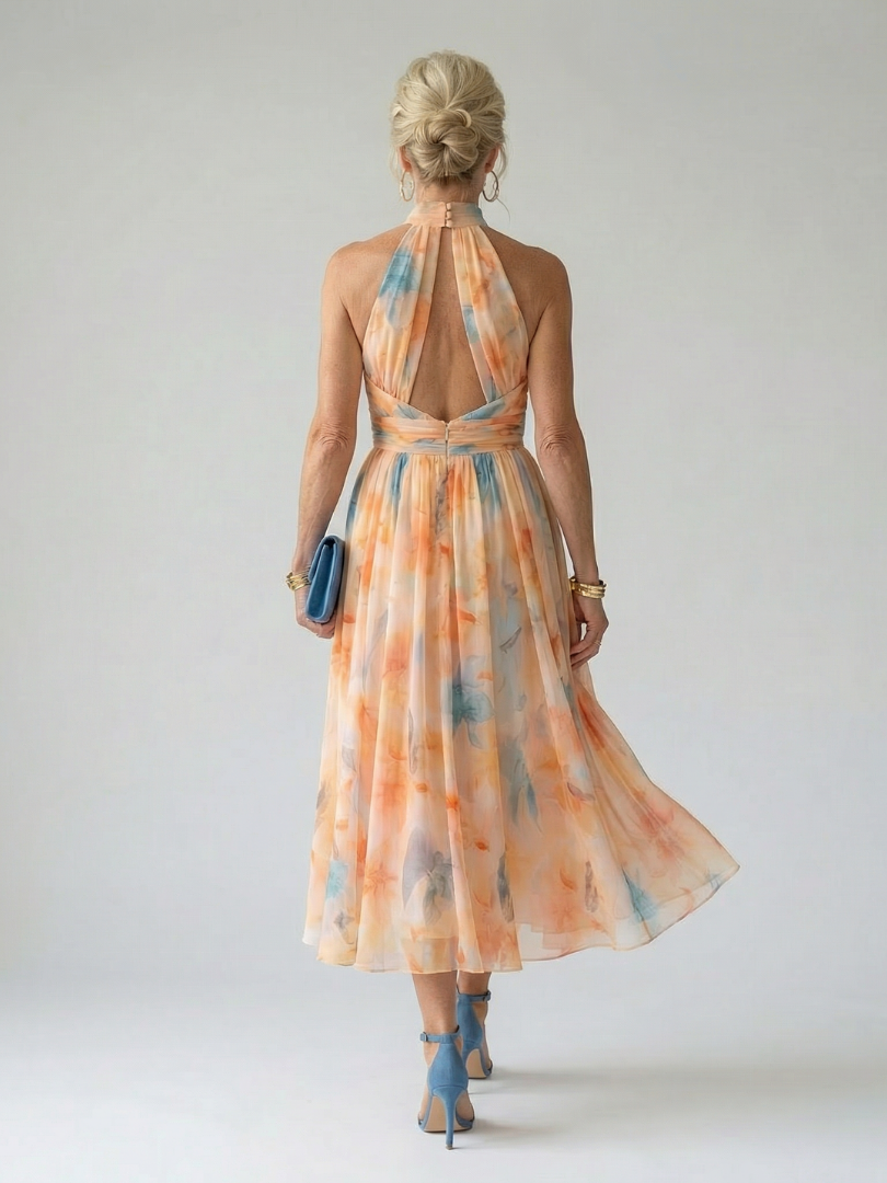 Elin - Soft Halter Midi Dress