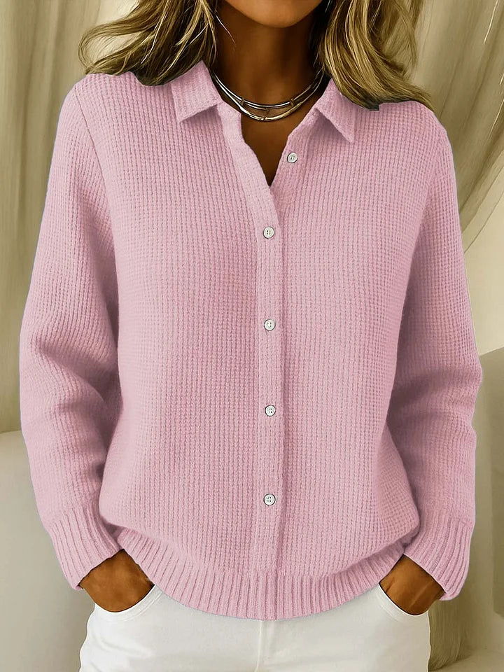 Blue Longline Knit Cardigan