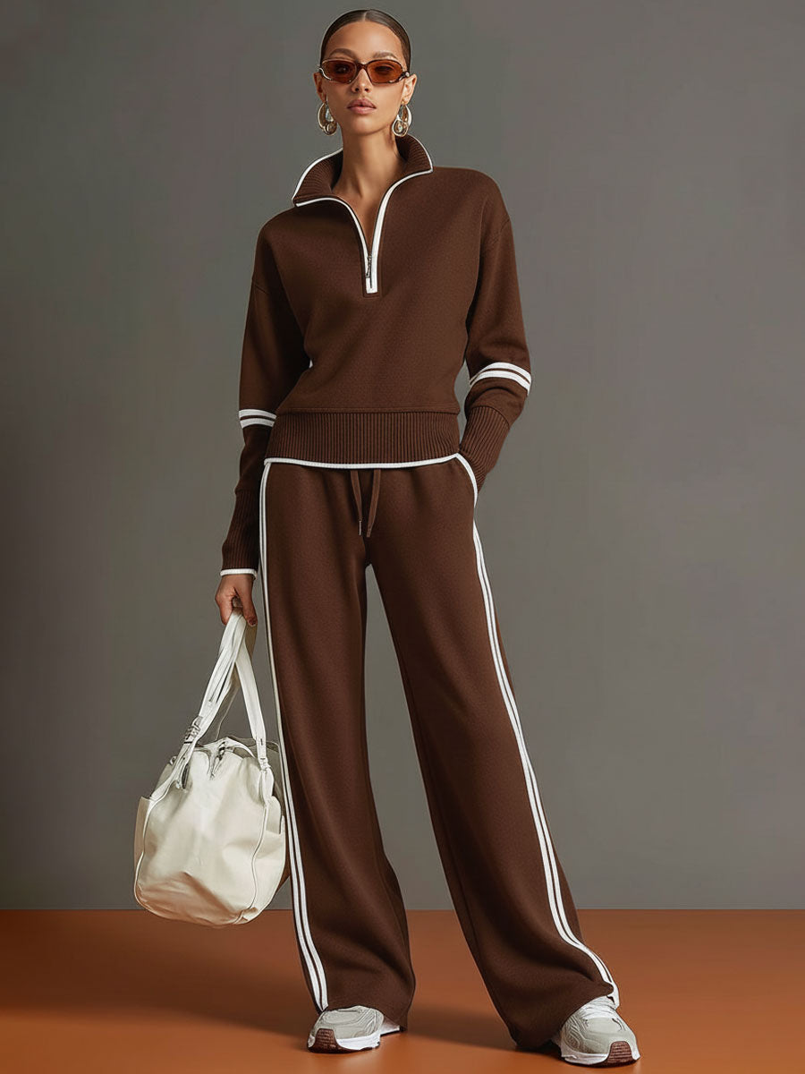 Half-zip tracksuit co-ord set