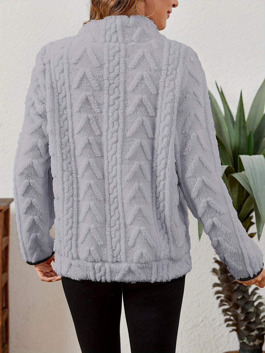 Burgundy Half-zip Sweater