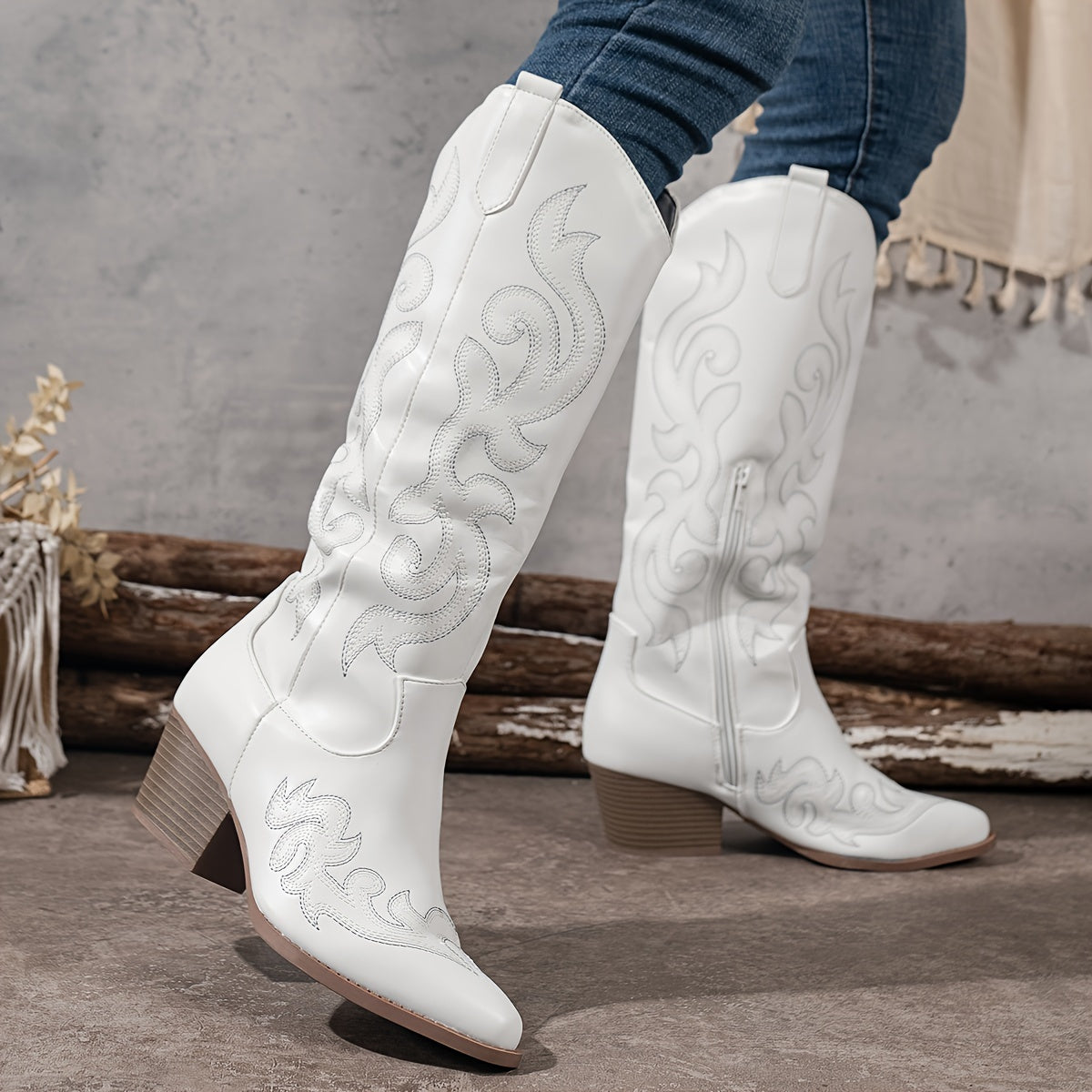knee-high cowboy Boots