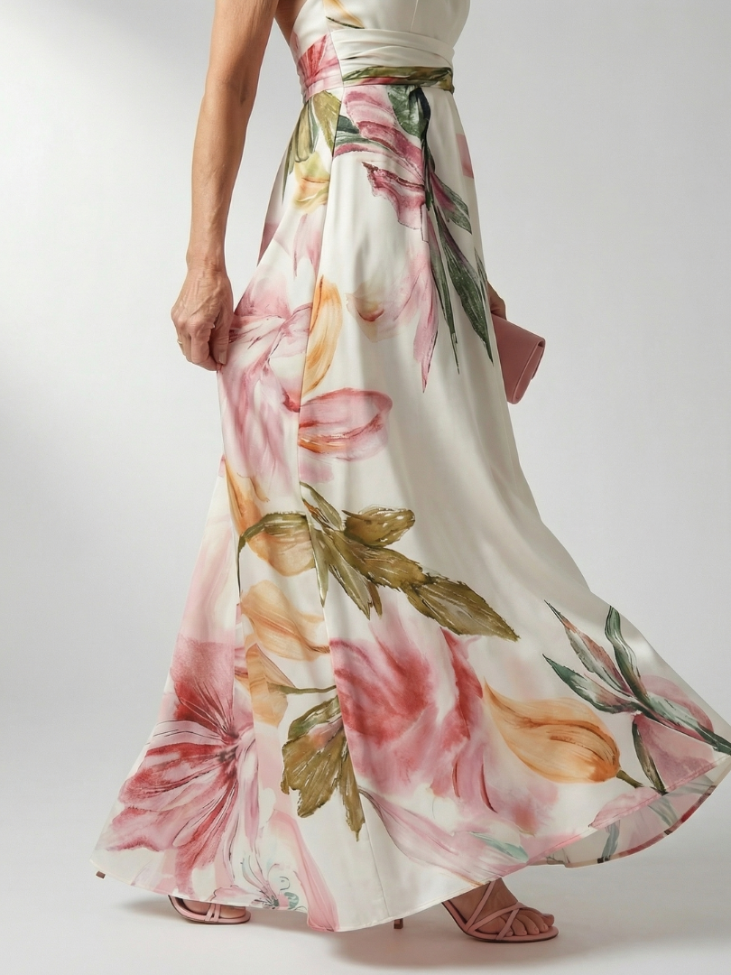 Amiel - Light Floral Maxi Dress
