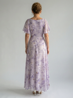 Vaelis - Flutter Sleeve Midi Dress